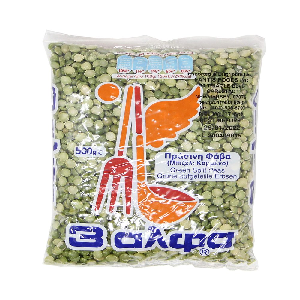 3Alpha Beans Green Split Peas, 1.1 Pound (Pack of 1)