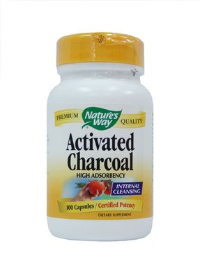 Activated Charcoal, 100 Capsules (280 mg)
