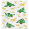 20 Cellophane Party Bags - Golden Christmas Trees (Xmas) by Partyrama view 1