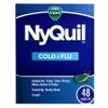 Vicks NyQuil Cold & Flu Relief Over-the-Counter Medicine, Powerful Multi-Symptom Nighttime Relief for Headache, Fever, Sore Throat, Aches, Sneezing, Runny Nose & Cough, 48 LiquiCaps view 1