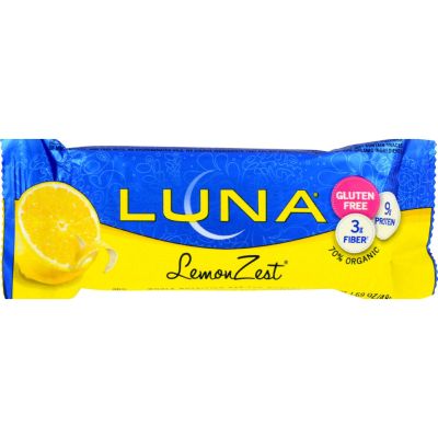 Clif Organic Lemon Zest Luna Bar ( 15x1.69 OZ) ( Value Bulk Multi-pack)
