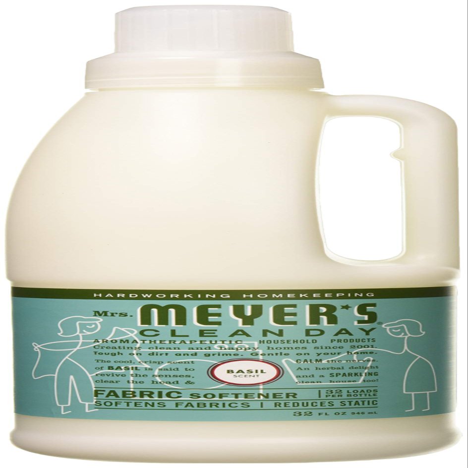 Mrs. Meyer'S Liquid Fabric Softener Biodegradable Basil 32 Oz