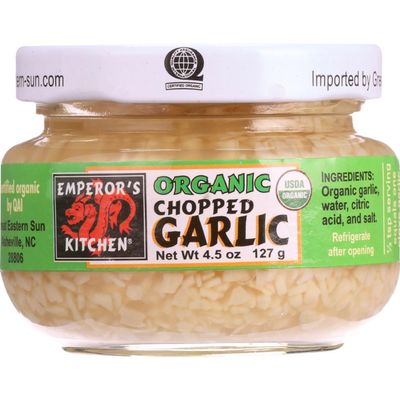 EMPERORS KITCHEN GARLIC CHOPPED, 4.5 OZ, PK- 12