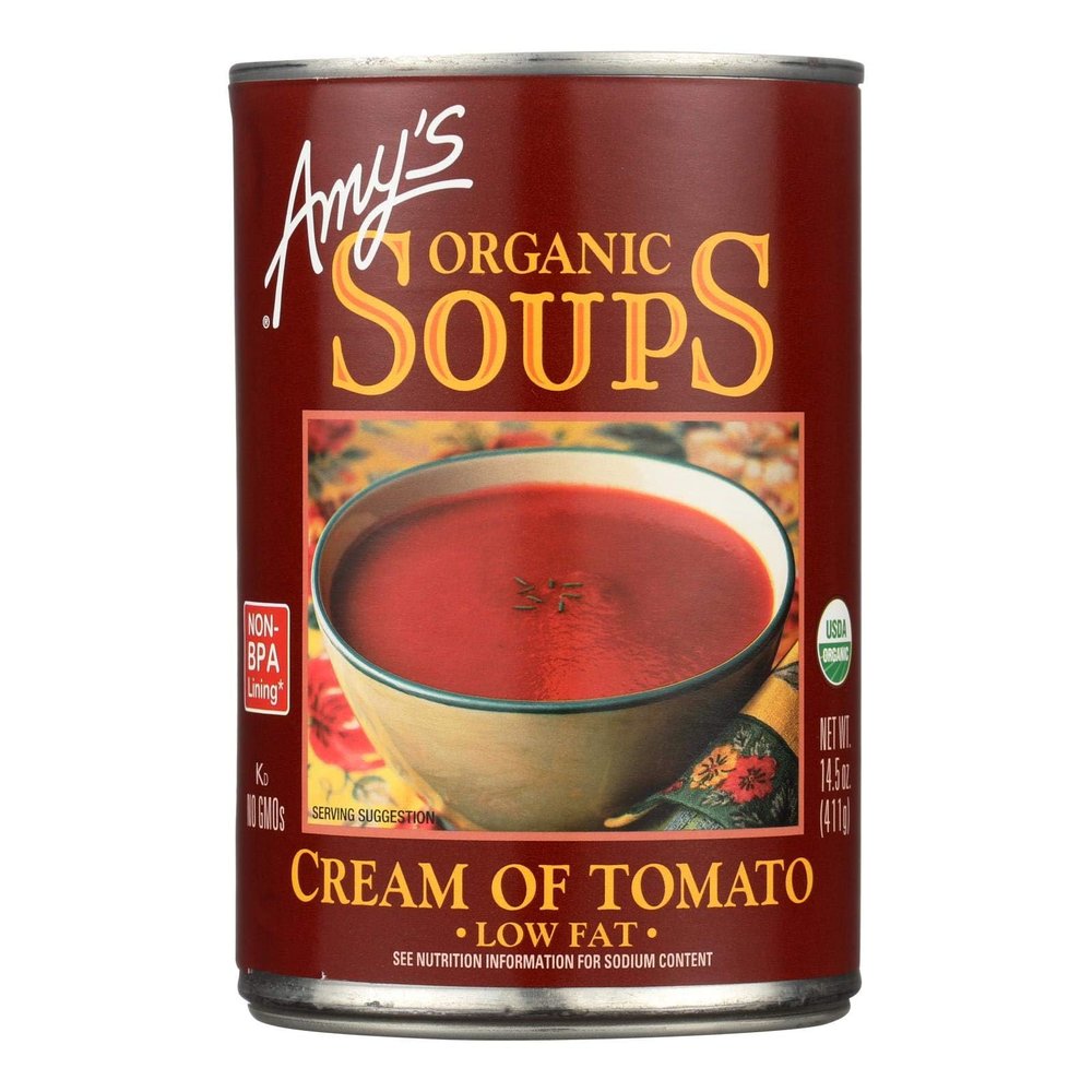 Amy's Organic Cream of Tomato Soup, 14.5-Ounce Cans (Pack of 12)
