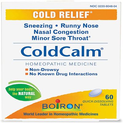 Boiron Coldcalm Quick-Dissolving Tablets 60 Tablets (Pack of 12) 12