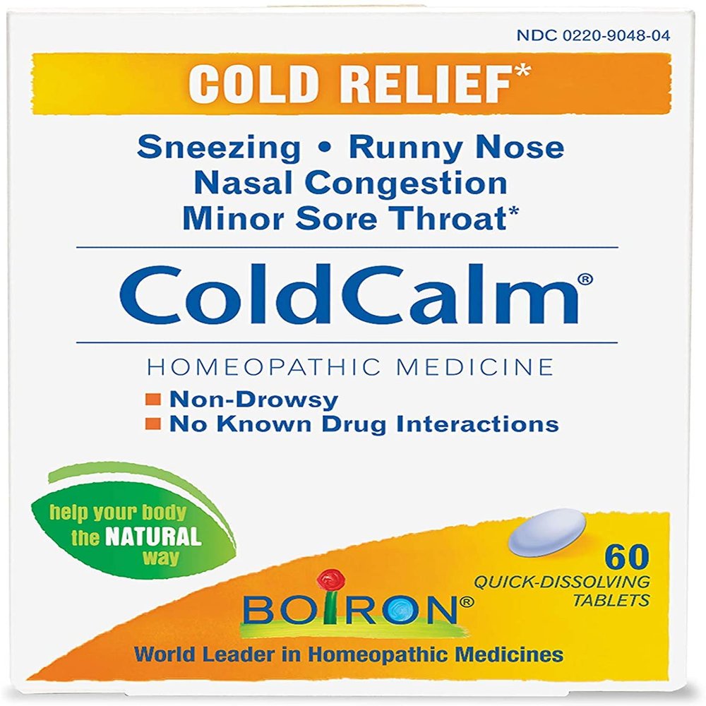 Boiron Coldcalm Quick-Dissolving Tablets 60 Tablets (Pack of 12) 12