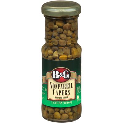 B&G Nonpareil Capers, Spanish Style, 3.5 Ounce