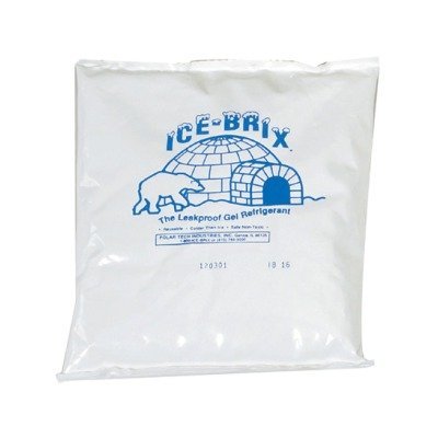 6 1/4 x 6 x 1" - 16 oz. Ice-Brix Cold Packs
