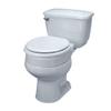 Maddak Inc. Maddak 72571-1005 Ableware Hinged Elevated Toilet Seat, Elongated, white view 4