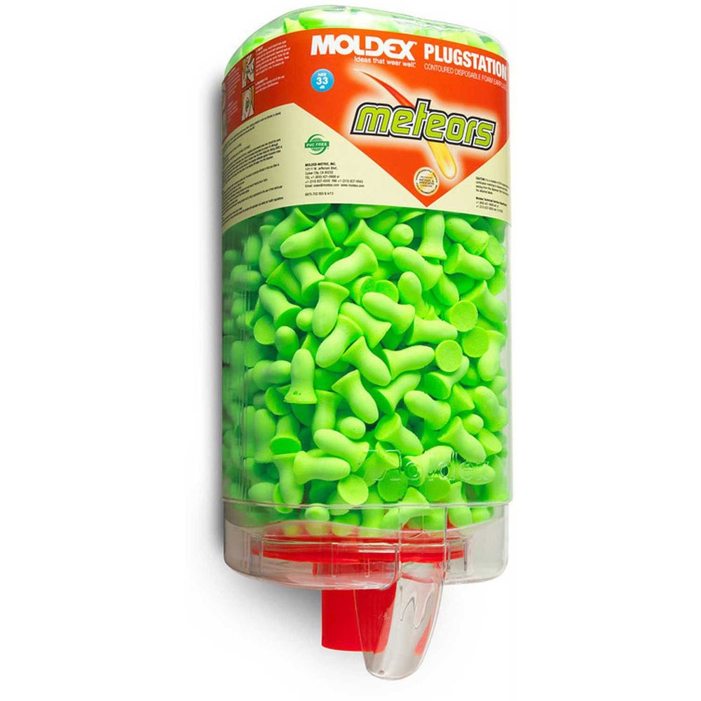 Meteors Earplugs, Foam, Bright Green, Uncorded