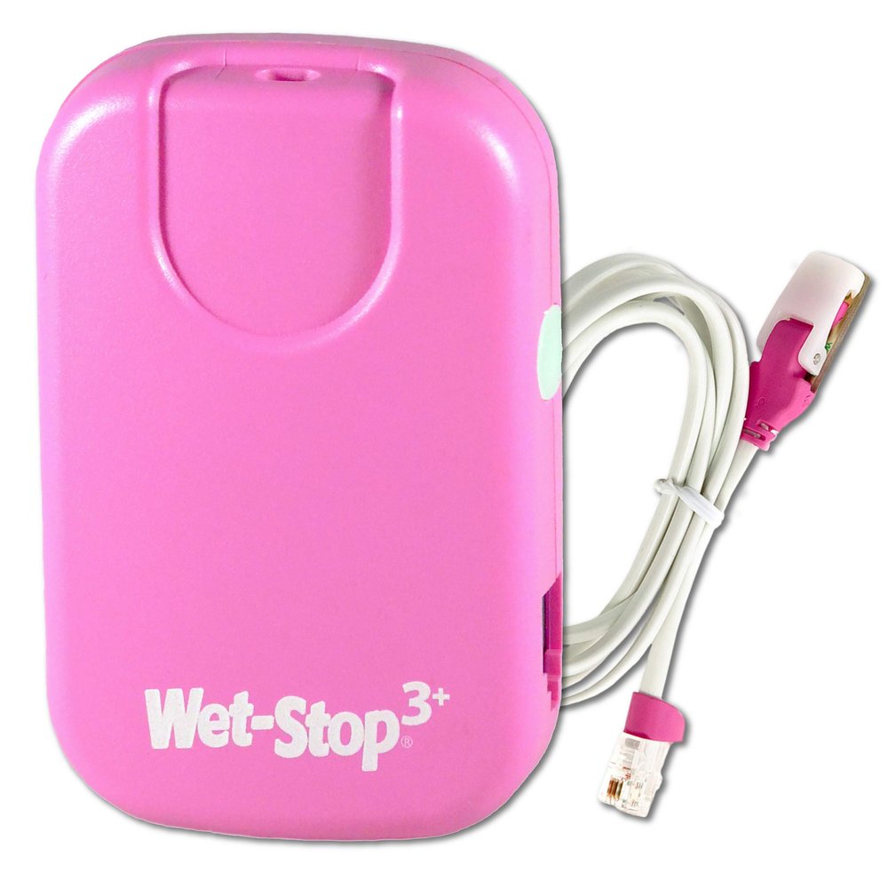 Wet-Stop 3 Bedwetting Enuresis Alarm with Loud Sound and Strong Vibration for Boys or Girls, Proven Solution for Bedwetters (Pink)