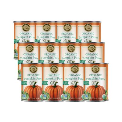 Farmer's Market Foods Canned Organic Pumpkin Puree, 15 Ounce (Pack of 12)