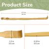 BambooMN 10 Pieces 17 Inch Backscratcher Smooth Ball Roller Massage Handle Plus Travel Back Scratcher for Itching Relief, 100% Bamboo view 3