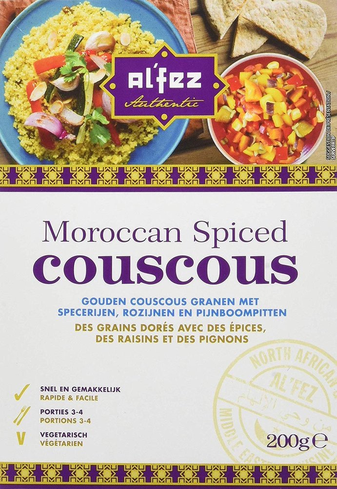 Al'fez Authentic Moroccan Spiced Couscous 200 g (Pack of 12)