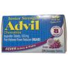 Advil Chewable Tablets Junior Strength 100 mg, Grape 24 ea view 1