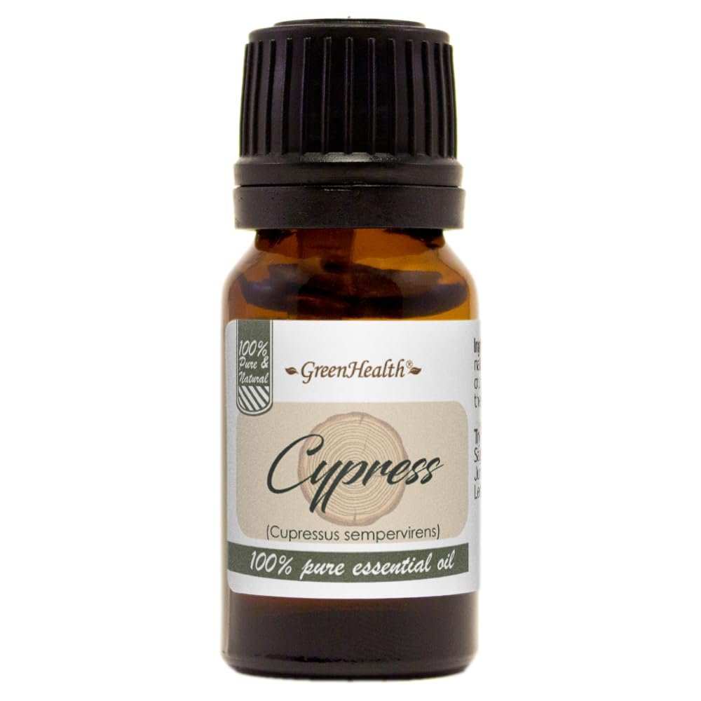 100% Pure Essential Oil- 10ml (30 Oils) by Greenals (Cypress)