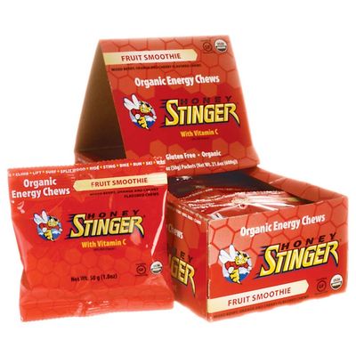 Honey Stinger, Chew Energy Fruit Smoothie Box 12 Pack Organic, 21.6 Ounce