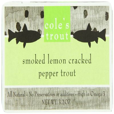 Cole's Smoked Trout, Lemon Cracked Pepper, 3.2 Ounce (Pack of 2)