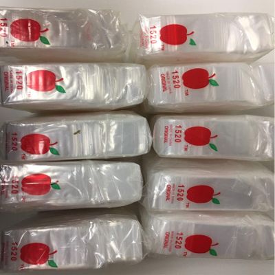 10000 Apple Brand 1520 1.5x2.0 2mil Clear Resealable Bags 10,000 Baggies 1.5"x2.0"