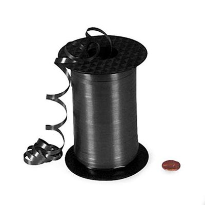 3/16" X 500 Yards Black Smooth Finish Curling Ribbon