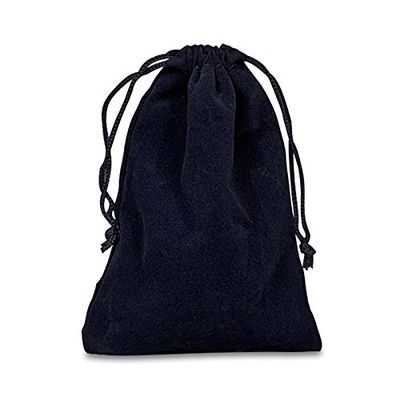 Paper Mart Navy Velour Jewelry Bags | Quantity: 25 | Width: 3"