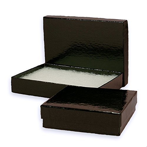 Black Glossy Jewelry Box 3-1/16" X 2 1/8" | Quantity: 100