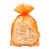 Pumpkin Organza Favor Bags 4" X 6" | Quantity: 30 view 1