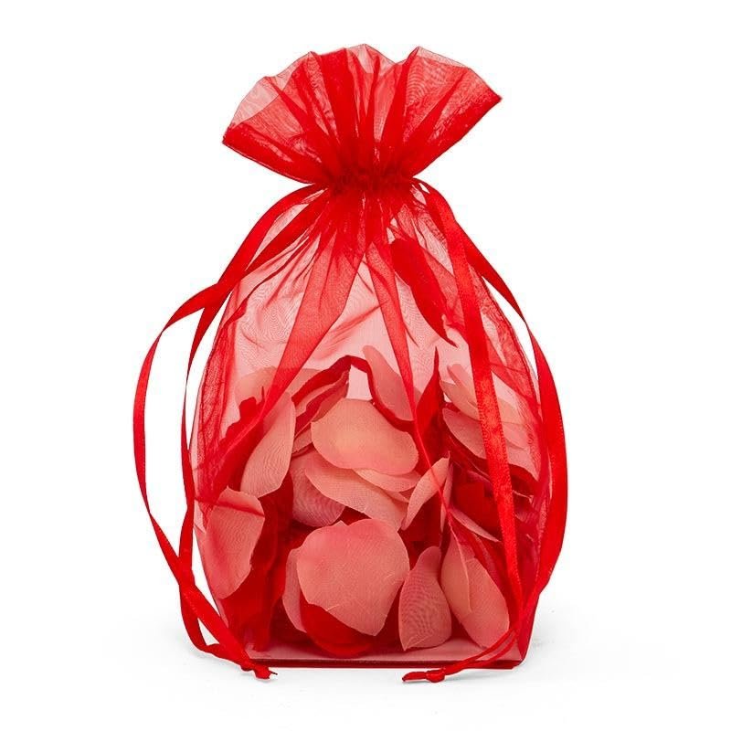 Red Organza Bags | Quantity: 10 | Width: 4"
