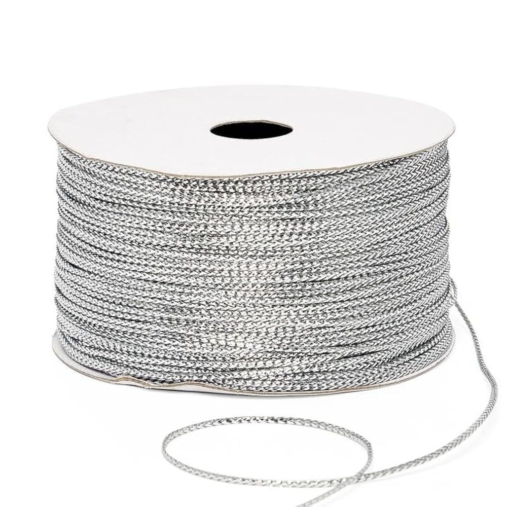 1 mm X 144yd Silver Metallic Cord