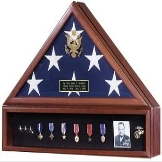 Casket Flag Case/Flag Case for 5' X 9.5' U.S.A Flag, for Funeral, Veteran, Burial Flag