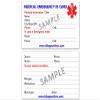 Anti-COAGULANTS Medical ID Alert Tag with Embossed Emblem from Stainless Steel. view 2