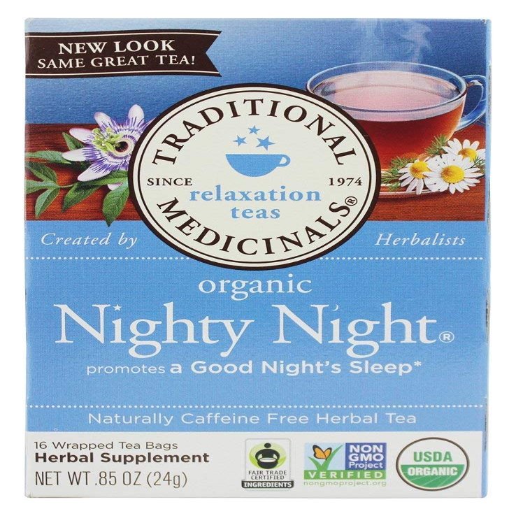 Traditional Medicinals Tea, Organic Nighty Night, Relax & Get a Good Night's Sleep, 16 Tea Bags