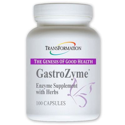 TRANSFORMATION THE GENESIS OF GOOD HEALTH - GastroZymeDigestive Supplement, Uniquely Formulated with Enzymes & Papaya Leaf, Plant Based with Herbs, Soothes - Relieves Gastrointestinal Discomfort, 100