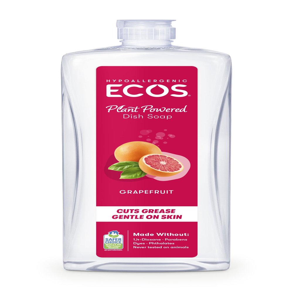 Earth Friendly Products Dishwashing Liquid, Natural Grapefruit, 25 Ounces, Orange (PL972212)