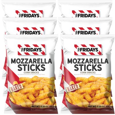 T.G.I. Friday's Mozzarella Sticks 2.25-Ounce , Original Flavor (Pack of 6)