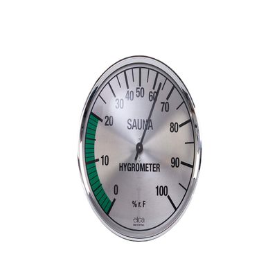 eliga Hygrometer Silver 135 mm