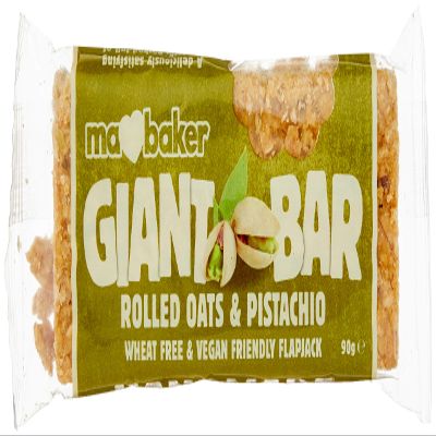 Ma Baker Giant Bar Pistachio 90 g (Pack of 20)