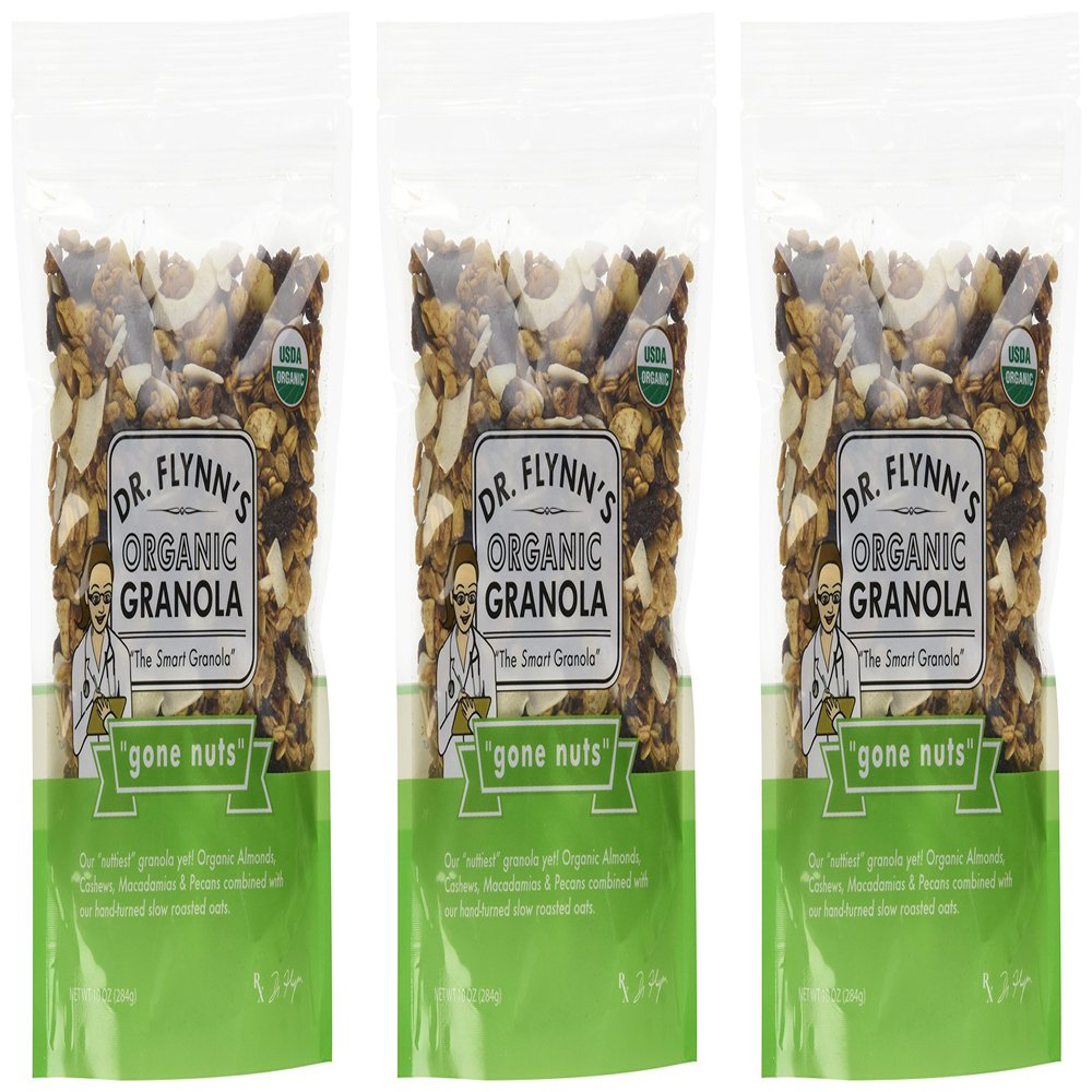 Dr. Flynn's Organic Granola (Case of 3, 10-ounce Bags)
