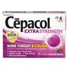 Cepacol Extra Strength Sore Throat Relief Lozenges, Mixed Berry Cough Drops, Maximum Numbing- Fast Acting Sore Throat & Canker Sore Relief with Dextromethorphan & Benzocaine, 16 Count view 1