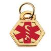 Gold Medical ID Mini Charm view 1