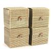 BambooMN Granulated Bamboo Charcoal Odor Absorber Bag in Decorative 4" Brown Box, 4 Sets view 1
