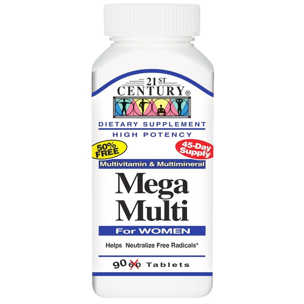 21st Century Mega Multi for Women, 90 Tabs