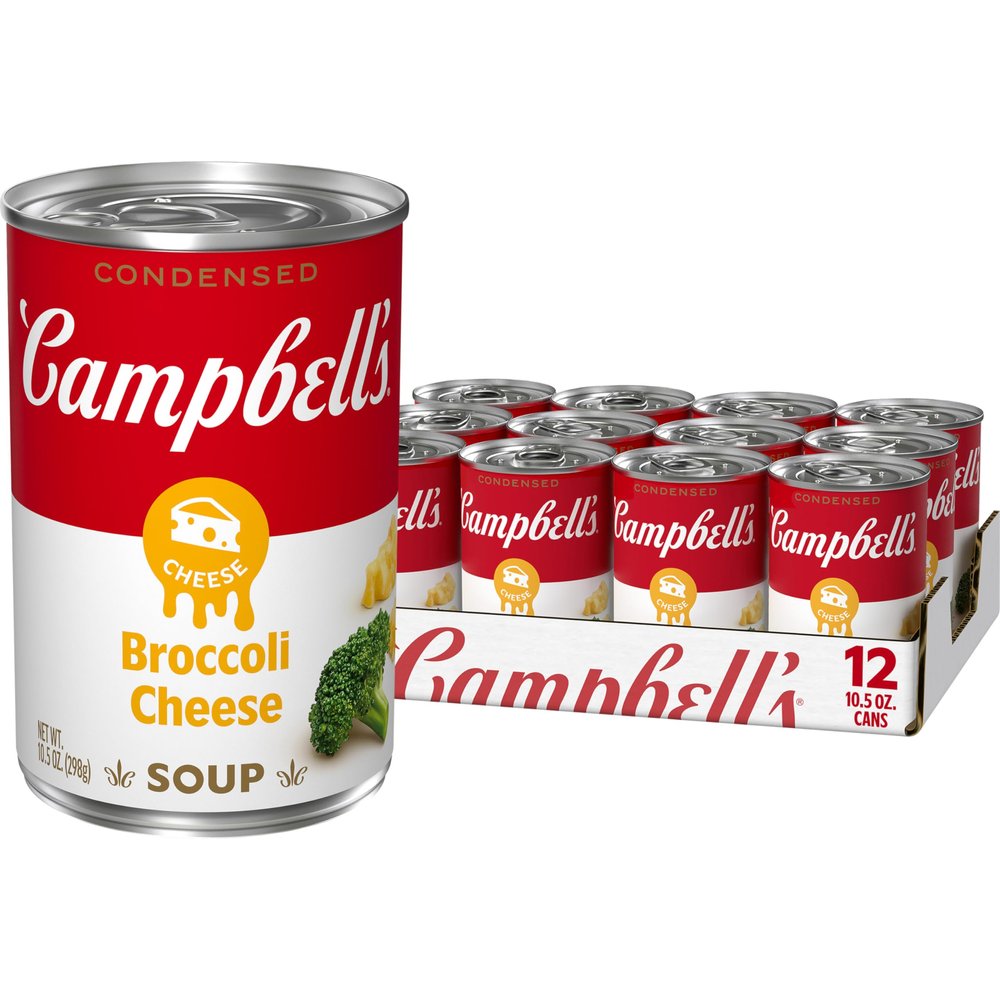 Campbell's Condensed Broccoli Cheese Soup, 10.5 oz Can (12 Pack)