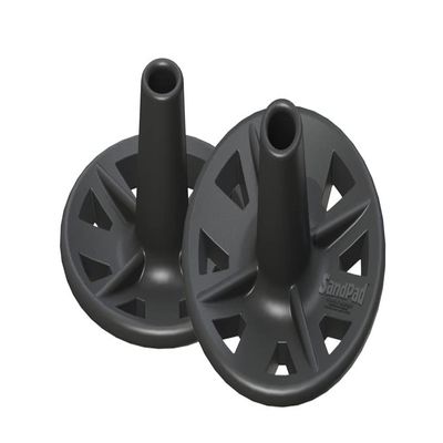 EZ-Walk/SandPad LandPad All Terrain Stabilizer Crutch Tips (Paired Pack) Made in The USA