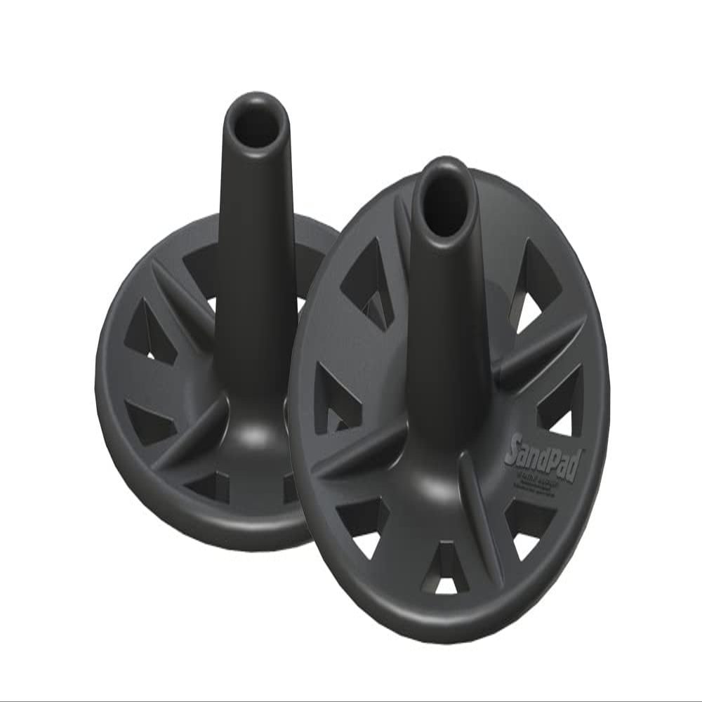 EZ-Walk/SandPad LandPad All Terrain Stabilizer Crutch Tips (Paired Pack) Made in The USA