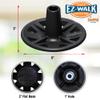 EZ-Walk/SandPad LandPad All Terrain Stabilizer Crutch Tips (Paired Pack) Made in The USA view 3