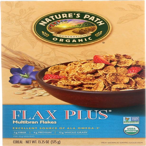 2 Savers Package:Nature's Path Flax Plus Cereal (12x13.25 Oz)