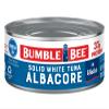 Bumble Bee Solid White Albacore Tuna in Water, 7 oz Can - Wild Caught Tuna - 37g Protein per Serving, High in Omega-3s - Non-GMO Project Verified, Gluten Free, Kosher view 1