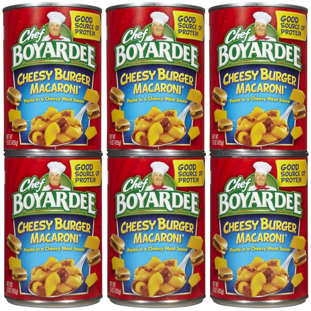 Chef Boyardee, Cheeseburger Macaroni, 15oz Can (Pack of 6)