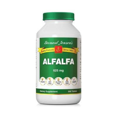 Alfalfa Leaf 550 mg 500 Tabs - Bernard Jensen